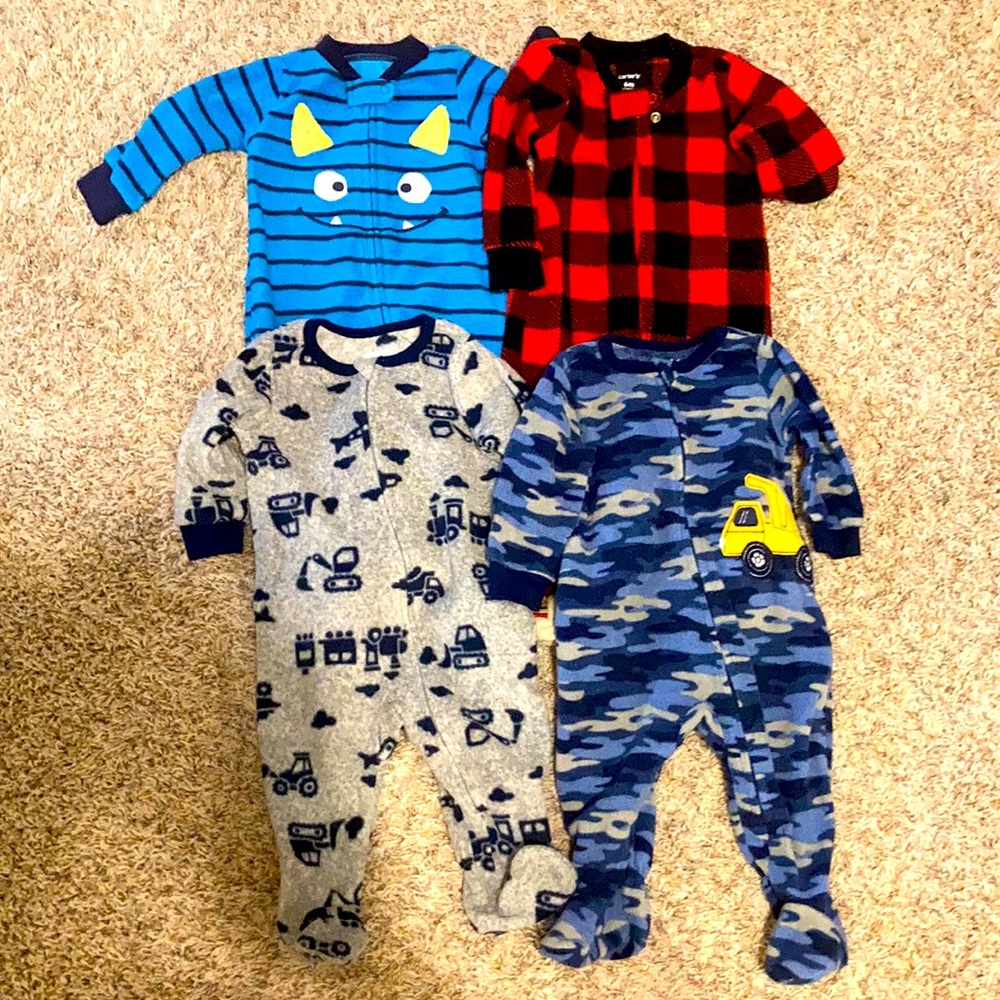 6 month footie pajamas